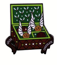 New Harry Potter Chocolate Box Metal Enamel Pin - New Snitch Quidditch Pin - £4.71 GBP