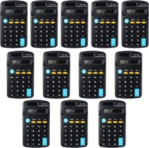 12 Pcs\. Pocket Size Mini Calculators Handheld Angled 8-Digit Display, A... - £28.09 GBP