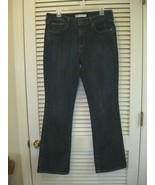 Levi&#39;s 515 Bootcut Denim Dark Blue Jeans Size 10M Inseam 31&quot; Embroidered... - £13.43 GBP