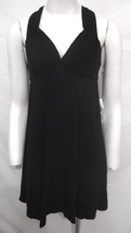 ELEMENT Australia Black Sleeveless Slinky Tunic Top Twist Back Pullover ... - $43.69