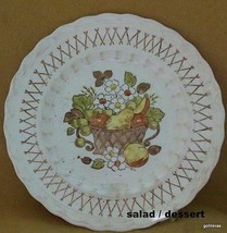 Vintage Mid Century Metlox Vernonware S/2 Salad Plate  Fruit Basket 7 5/8&quot; - £11.07 GBP