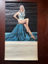 Vintage Mexican Wall Calendar Sexy Blonde Girl From 1960´s - $37.39