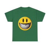 Happy :) Shirt Graphic Print Short Sleeve Emoji Art Unisex Heavy Cotton Tee - $13.05+