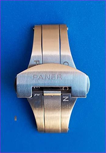 22 mm Silver Deployment Clasp Buckle, aftermarket, fit for Panerai (Silver) - $135.00