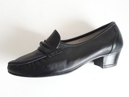New Women&#39;s Clinic Footthrills Kathy black leather 11WW slip-on - Made i... - £117.95 GBP