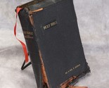 Holy Bible Teacher&#39;s Edition  1929 Nelson Pronouncing Tab Diedrich Family - $64.67