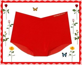 XL Bright Red NO SHOW Edges Victorias Secret High Waist Midi Brief Panti... - $12.99