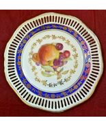 Vintage Winterling Germany Decorative Lace Edge Fruit Motif Design 7 1/2... - $238.29 MXN