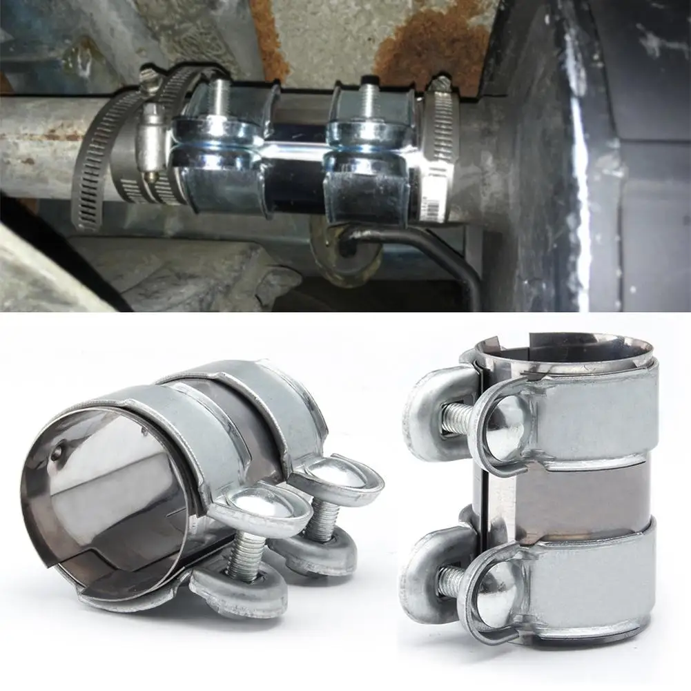 Car Exhaust Tube Clip Buckle Muffler Pipe Connector Joiner Sleeve Tail T... - $27.82
