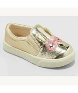 Cat &amp; Jack Brand ~ Gold ~ Augusta ~ Girl&#39;s Size 5 Slip On Shoes ~ Bunny ... - $20.00