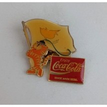 Vintage Coca-Cola Olympic Tiger With International Flag Cyprus Cypress H... - $15.04