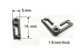 25 pieces of Stainless Steel Sister Hook Clasps, 1,6 mm thick. - £50.12 GBP