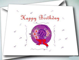 #2 Happy Birthday cards w/ envelopes qty 6 FOR THE RED HAT LADIES OF SOC... - £9.73 GBP