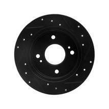 DFC 633-67029L Disc Brake Rotor Drilled &amp; Slotted Black 89 - 98 Nissan 240SX RWD - £51.36 GBP
