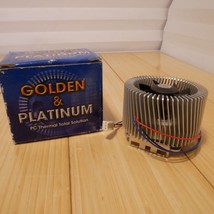 NOS Platinum CPU Cooler DC 12V Tornado - Socket A - Tested - $23.36