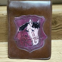 Vintage Western Vinyl Faux Leather Wallet Horse Mare &amp; Foal See Pictures - $12.36 CAD