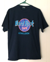 Hard Rock Cafe t-shirt L Kowloon, Navy blue 100% cotton &quot;Save The Planet&quot; - £12.07 GBP