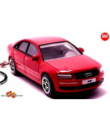 ❤️RARE  KEYCHAIN RED AUDI A8 QUATTRO CUSTOM Ltd Ed. ❤️GREAT GIFT❤️ - €33,76 EUR