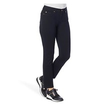 IMAN Global Chic 360 Secret Sculpt Straight-Leg Jean (Black, Petite 10) 779209 - $19.28