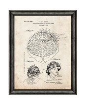 Camouflaging Covering Military Helmets Patent Print Old Look with Black Wood Fra - £20.00 GBP+