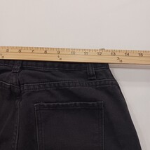 SHEIN Women's Black Front Zipper & High Slit Size 26 Waist 25" image 8