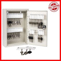 40-Key Wall-Mounted Locking Key Cabinet with Combination Lock for Home &amp;... - $50.48