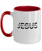 Religious Mugs Jesus The Way. The Truth. Red-2T-Mug  - £14.11 GBP