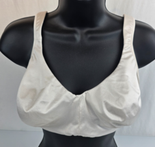 Vintage VICTORIA&#39;S SECRET 36D Second Skin Liquid Satin Bra White Underwire - $29.69