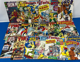 Lot of 20 Art of Vintage Marvel POSTCARDS Thor Fantastic Four Silver Sur... - $31.50