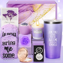 Mothers Day Gifts for Mom, Gift Baskets for Women, Purple Spa Gifts for Women, B - £24.88 GBP