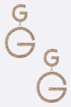 G Logo Rhinestone Iconic Earrings - €13,01 EUR
