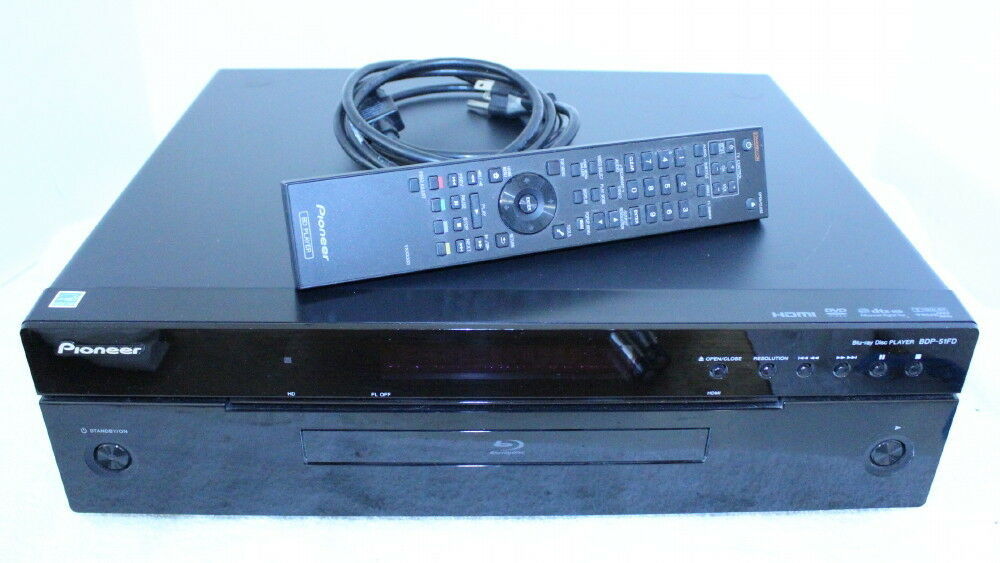 Pioneer BDP-51FD Blue Ray Movie Disc Player + Remote ~ Powers On ~ Sold Untested - $72.99