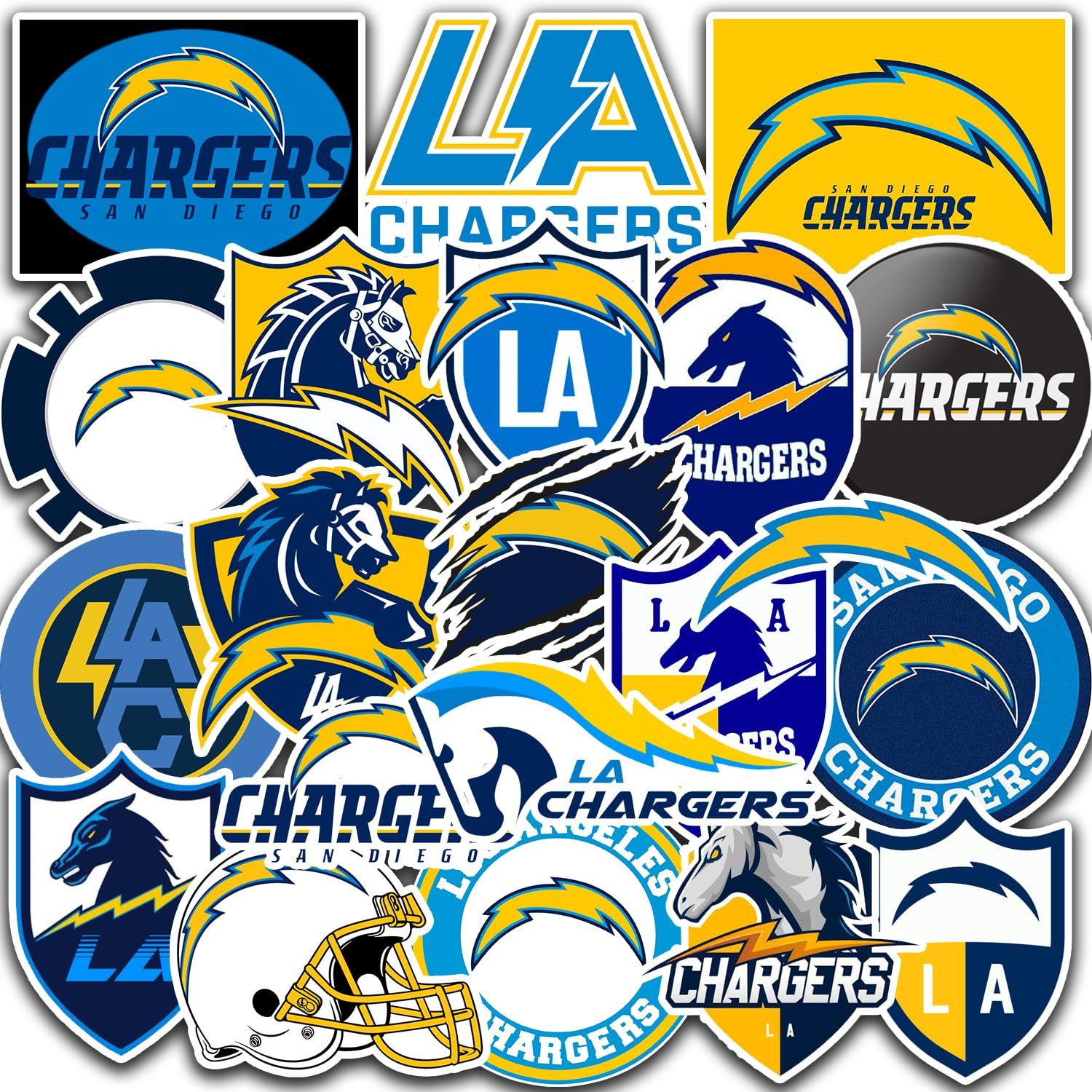 25 PCS of American Football Stickers for Water Bottle, Laptop, Bicycle, Compute