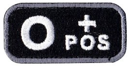 Blood Type O Positive Hook Patch (SUBD) - £5.30 GBP