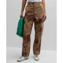 RE/DONE Womens Upcycled Wide Cargo Pants Super High Rise Baggy Camo Patt... - $173.97