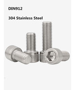 M8 M10 M12-M16 Allen Hex Socket Cap Head Screw Bolt 304 Stainless Steel,... - $4.11 CAD+