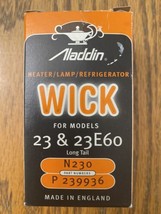 Aladdin N230 Wick For Model 23 &amp; 23E60 Long Tail Lamps NOS P239936 Made/... - £16.45 GBP