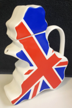 PAUL CARDEW English BRITISH GB-T Lion Union Jack Flag CERAMIC TEAPOT/TEA... - £70.39 GBP