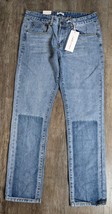 Liquor N Poker NWT Women&#39;s Size 34 Patchwork Slim Blue Jeans AM - £14.12 GBP