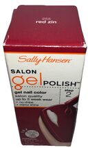 1- Sally Hansen Salon Gel Polish Step 2 Color #255 RED ZIN (New/Sealed) ... - $19.79