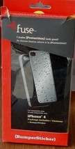 Fuse iPhone 4 {Bumbersticker} - Shiny Silver Wet Look - BRAND NEW IN PAC... - £3.90 GBP