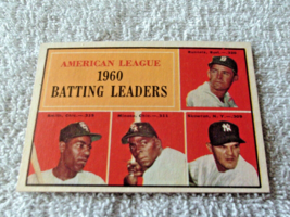 1961 TOPPS  #42  1960  BATTING LEADERS  A.L.   NEAR  MINT /  MINT  OR  B... - $54.99