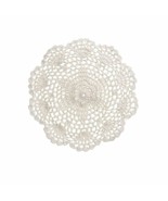Package of 6 Hand Crocheted 8 inch Round White Doilies - 100% Cotton - $16.19 CAD