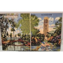 Vintage Florida Postcard Cypress Gardens Singing Tower - $4.00