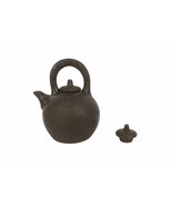 Gom Viet Vietnam Fine Art Pottery Or Ceramic Brown Mini Small Teapot Ket... - £17.12 GBP