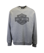 Harley-Davidson Men&#39;s Heather Grey Official Logo L/S Pullover Sweatshirt... - £27.73 GBP