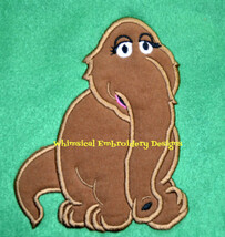 Snufalufagus Sesame Stree Applique Machine Embroidery Design - £3.19 GBP