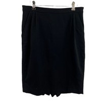 J Crew Black Pencil Skirt With Pleat Detail Size 8 - $12.89