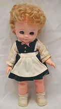 Vintage 1960s Doll Vinyl Sleep Eyes Blond Rooted Hair Cinderella Shoes 01 - $39.59