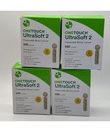 4Boxes-100ct ea ONE TOUCH UltraSoft 2 Lancets 30G - $25.10